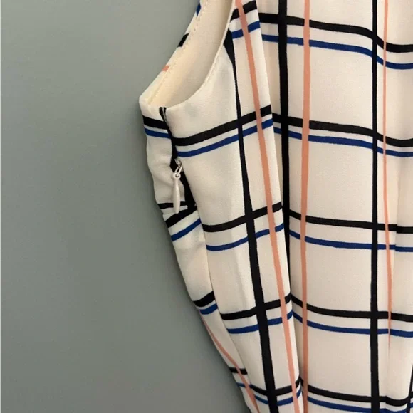 Banana Republic Plaid Sleeveless Belted Shirtdress 8P NWT - Picture 10 of 13